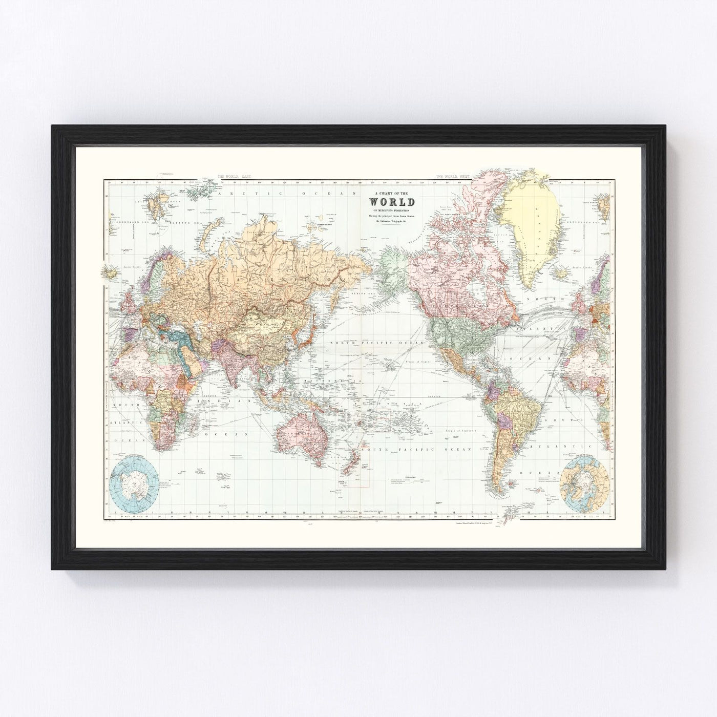 World Vintage Map 1904