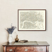 Vintage Map of London, England 1903