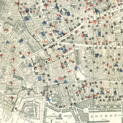 Vintage Map of London, England 1903
