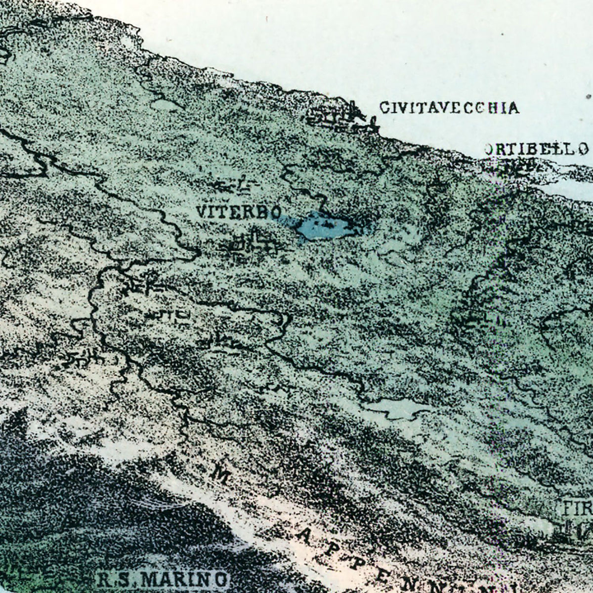 Restored historic details from the 1853 country map of County