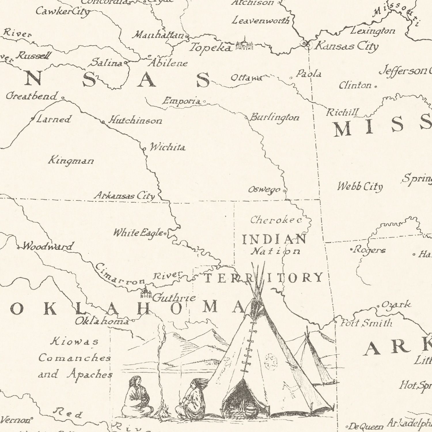 Restored historic details from the 1926 country map of County