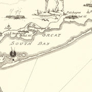 Vintage Map of Long Island, New York 1925