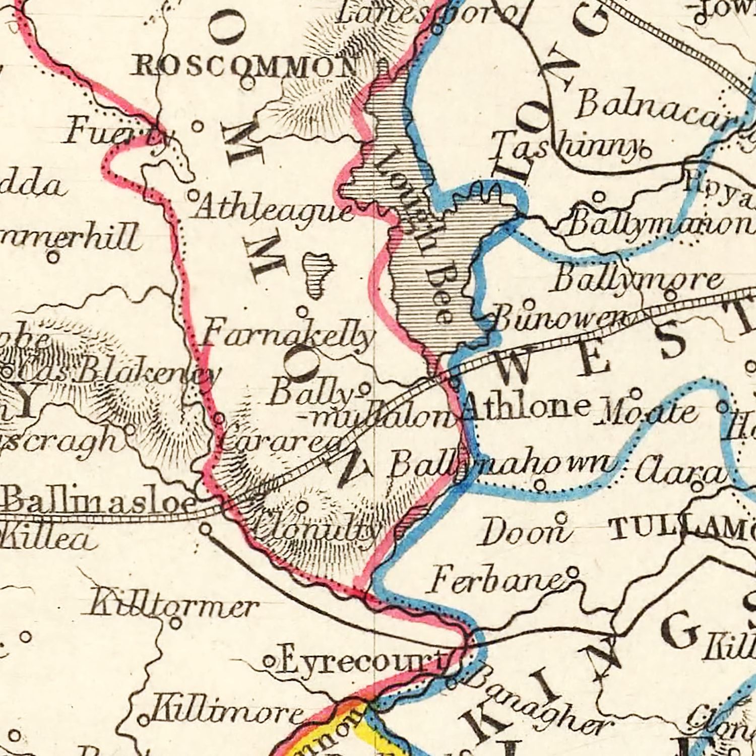 Restored historic details from the 1851 country map of County