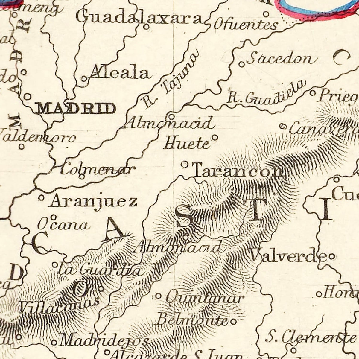 Restored historic details from the 1851 country map of County