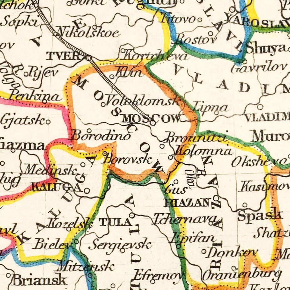 Restored historic details from the 1851 country map of County