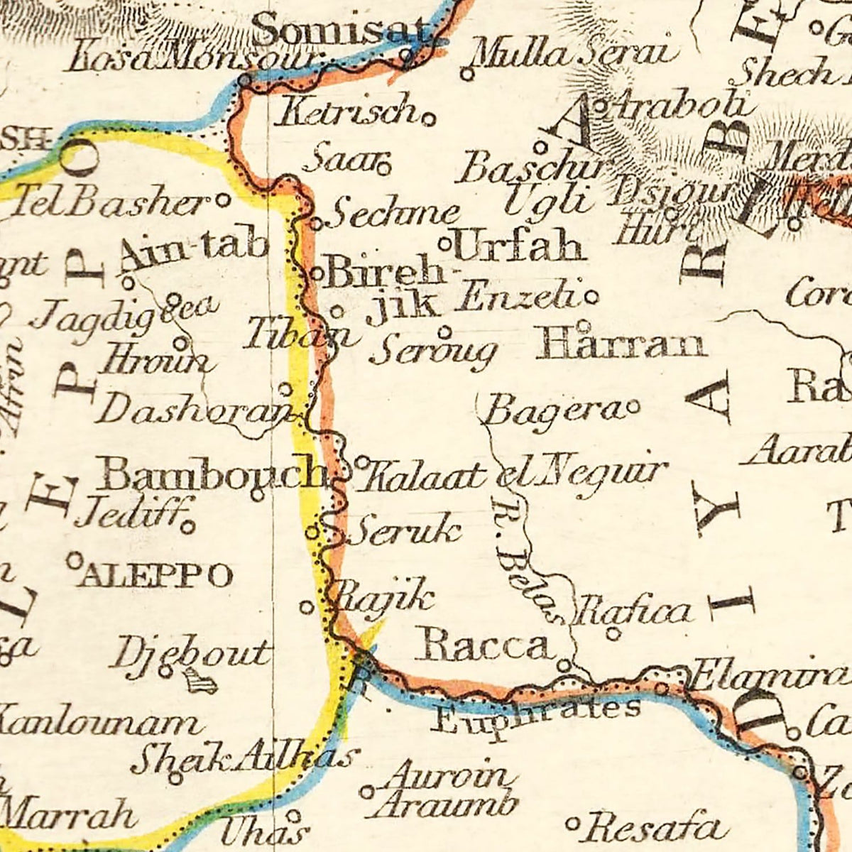 Restored historic details from the 1851 country map of County