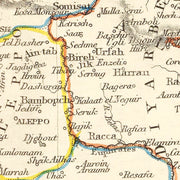 old Turkey map map