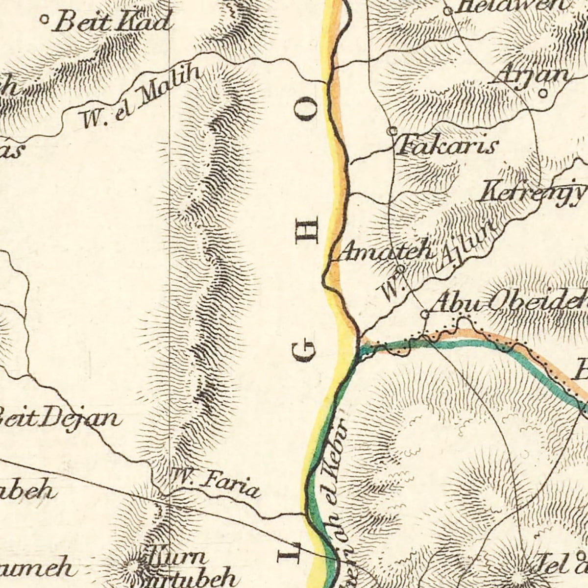 Restored historic details from the 1851 country map of County