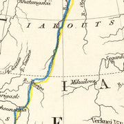 old Russia map map