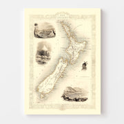 map of New Zealand