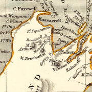 old New Zealand map