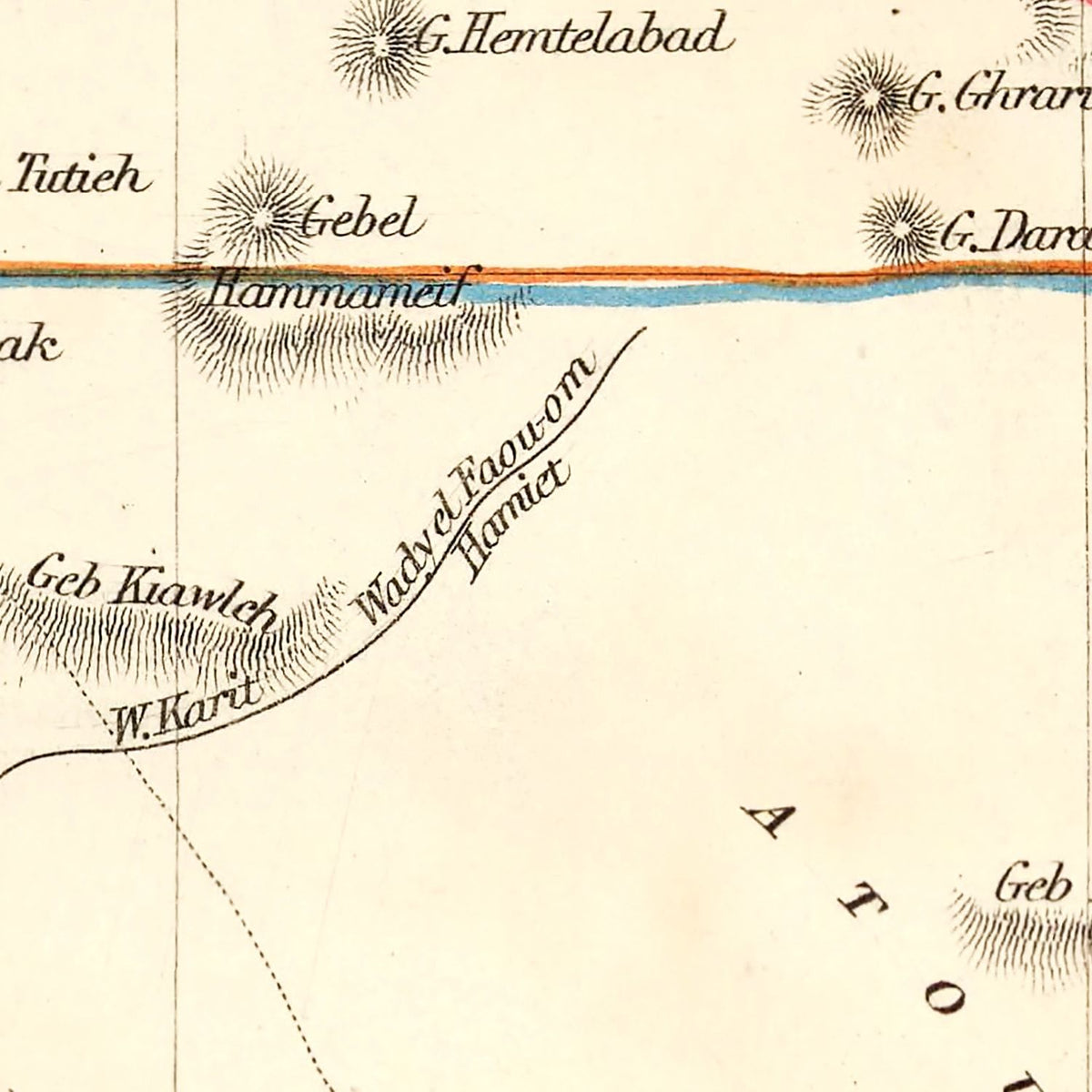 Restored historic details from the 1851 country map of County