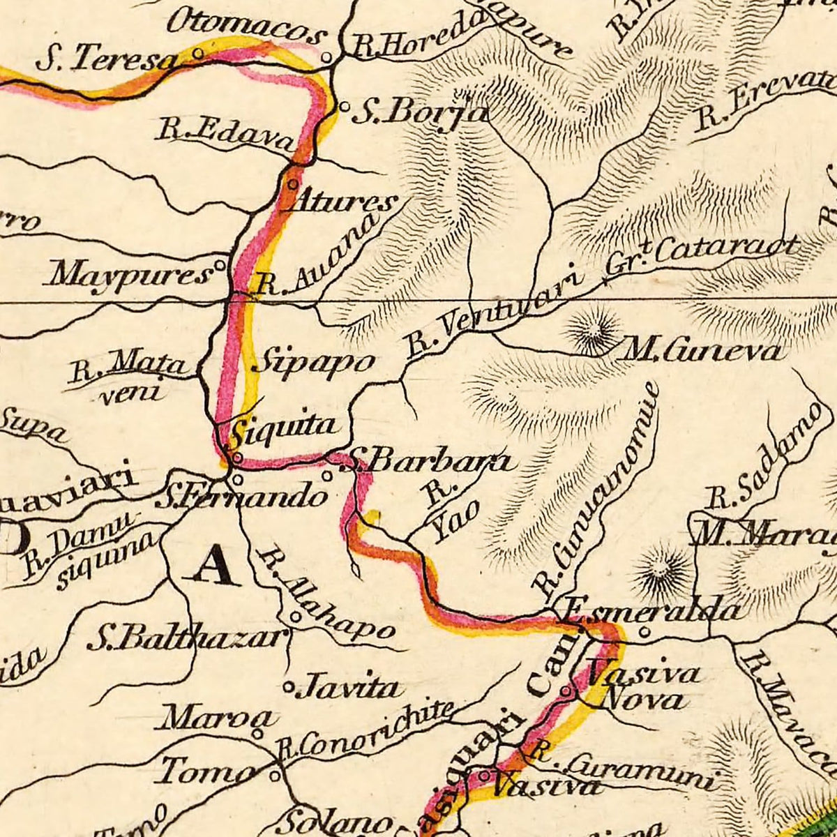 Restored historic details from the 1851 country map of County