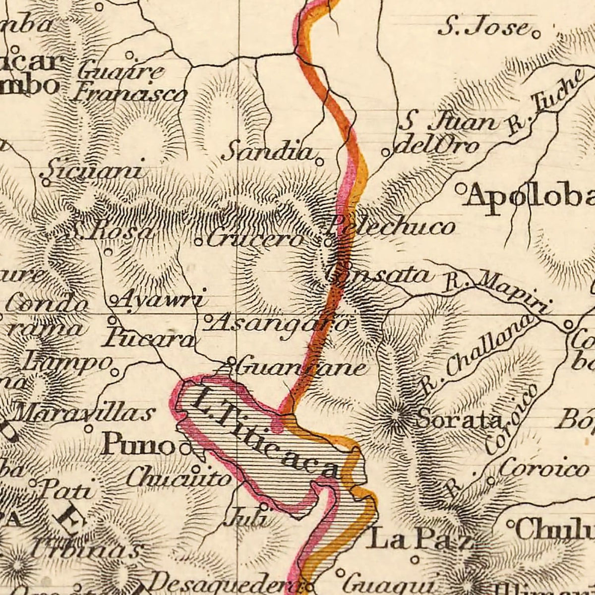 Restored historic details from the 1851 country map of County