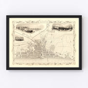 Brighton Vintage Map 1851