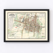 Mexico Vintage Map 1886