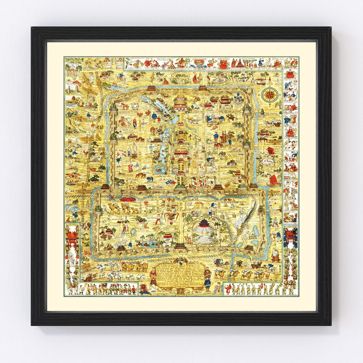 Beijing Vintage Map 1936