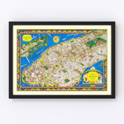 Manhattan Vintage Map 1926
