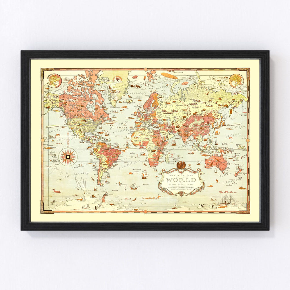 World Vintage Map 1931
