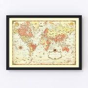 World Vintage Map 1931