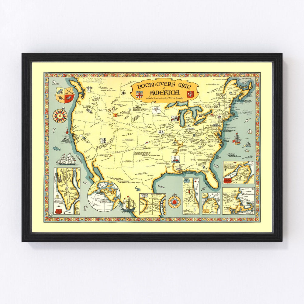 United States Vintage Map 1926