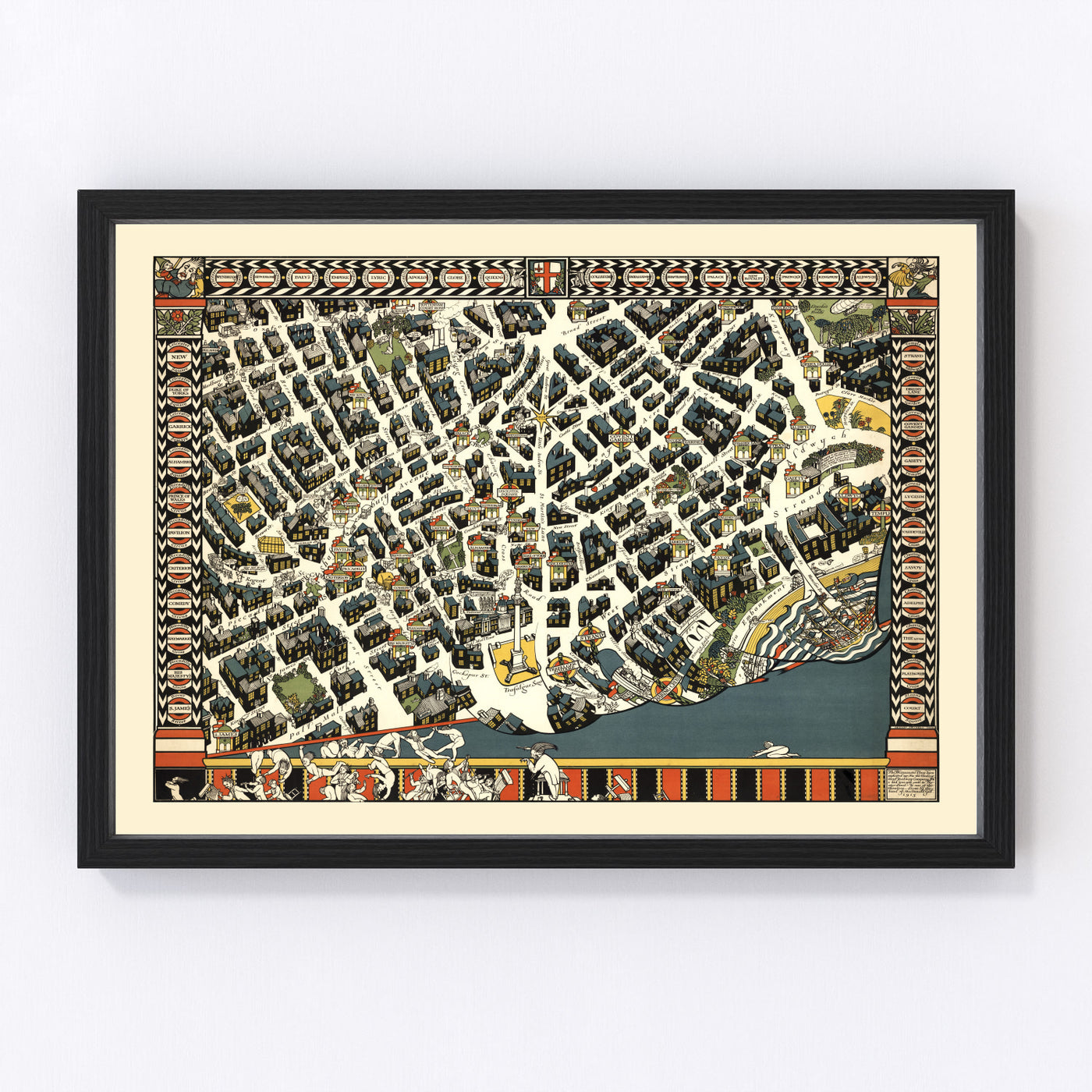 map of London Theate