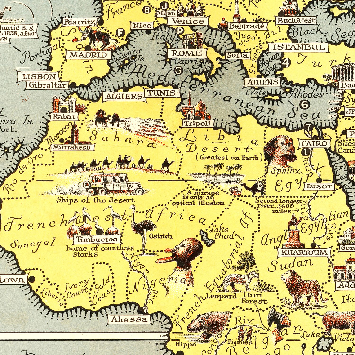 Restored historic details from the 1939 world map of County