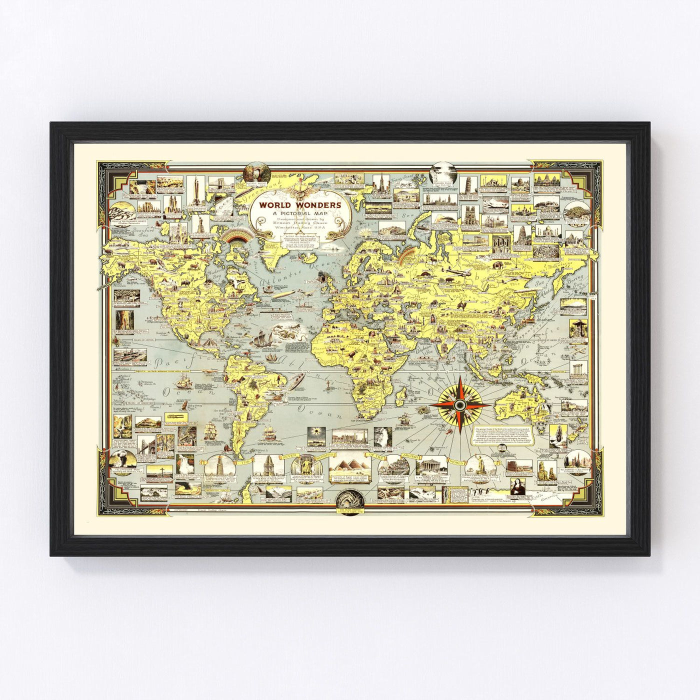 World Vintage Map 1939