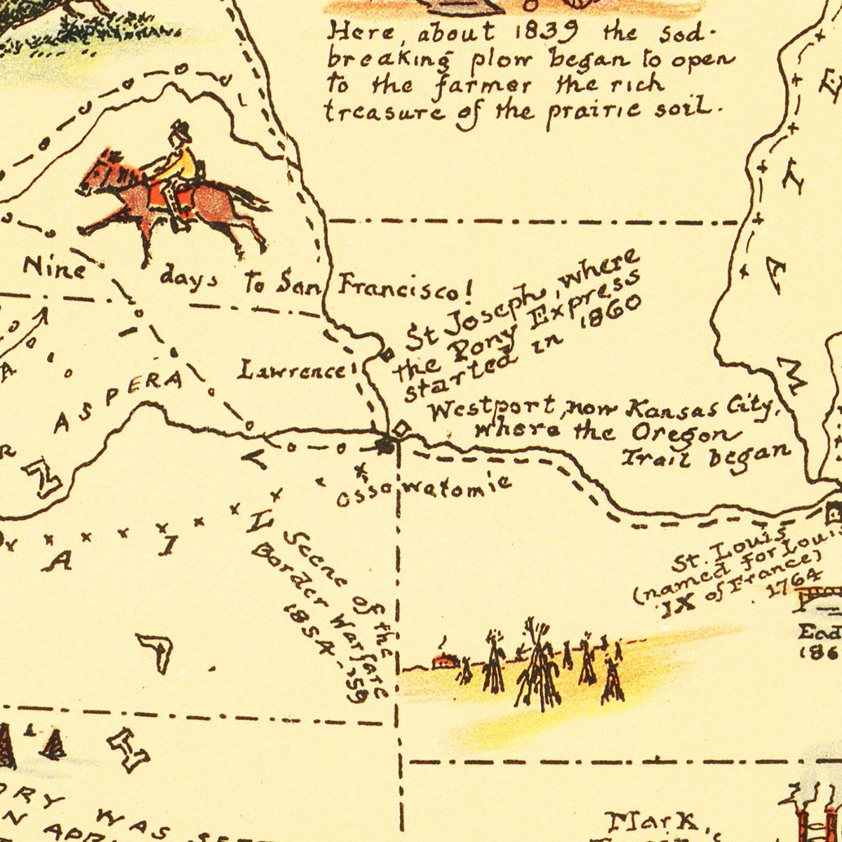 Restored historic details from the 1926 country map of County