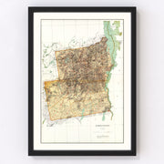 Essex County Vintage Map 1895