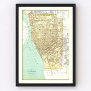 Buffalo Vintage Map 1895