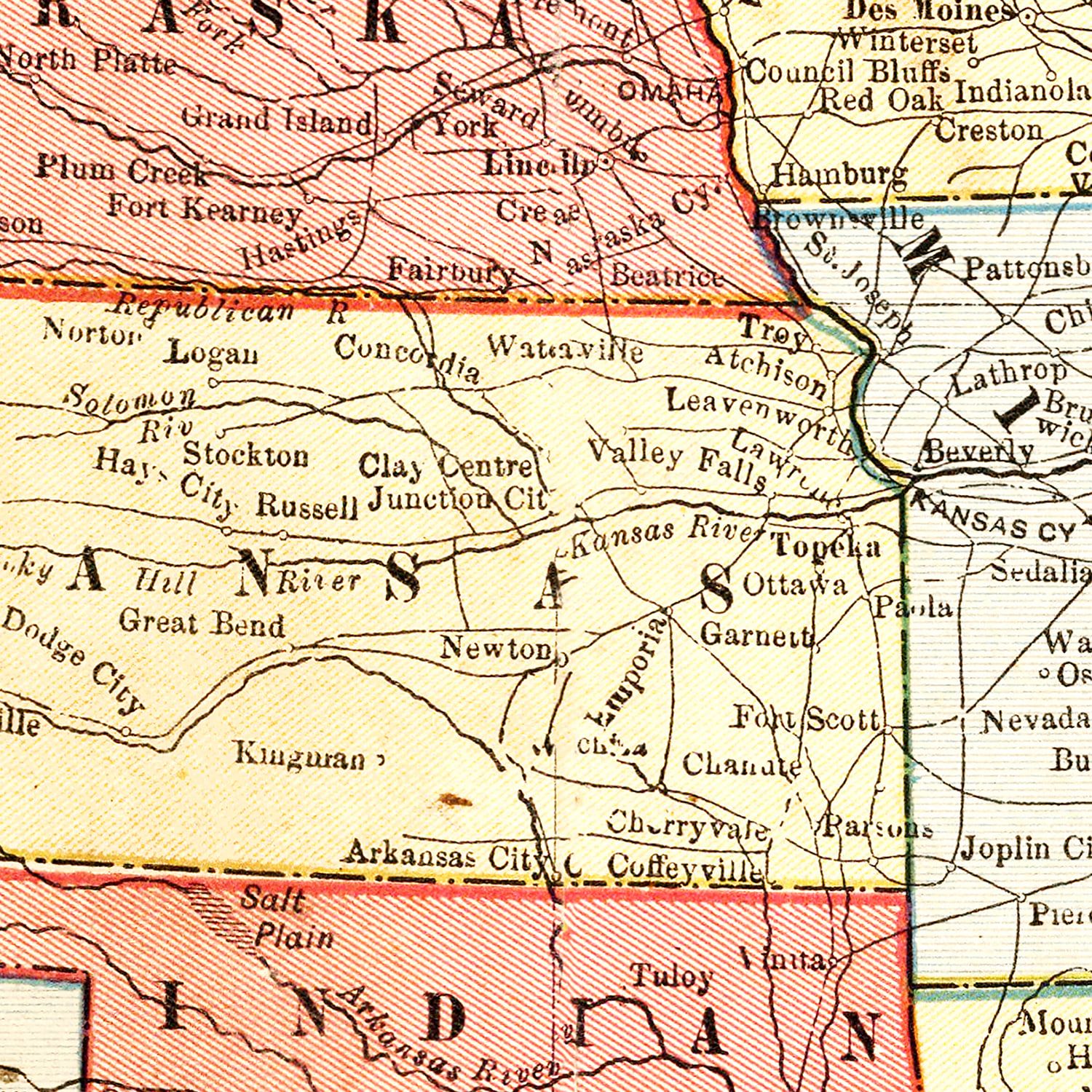 Restored historic details from the 1883 country map of County
