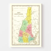 map of New Hampshire