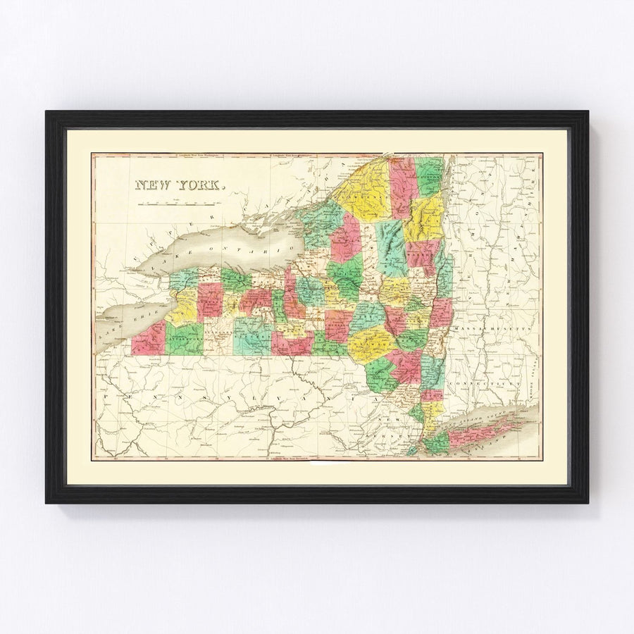 New York Vintage Map 1831