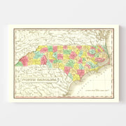 map of North Carolin