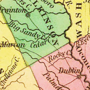 old Georgia map