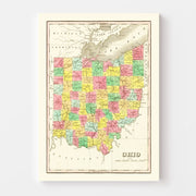map of Ohio