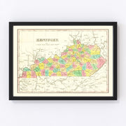 Tennessee Vintage Map 1831