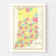 map of Indiana