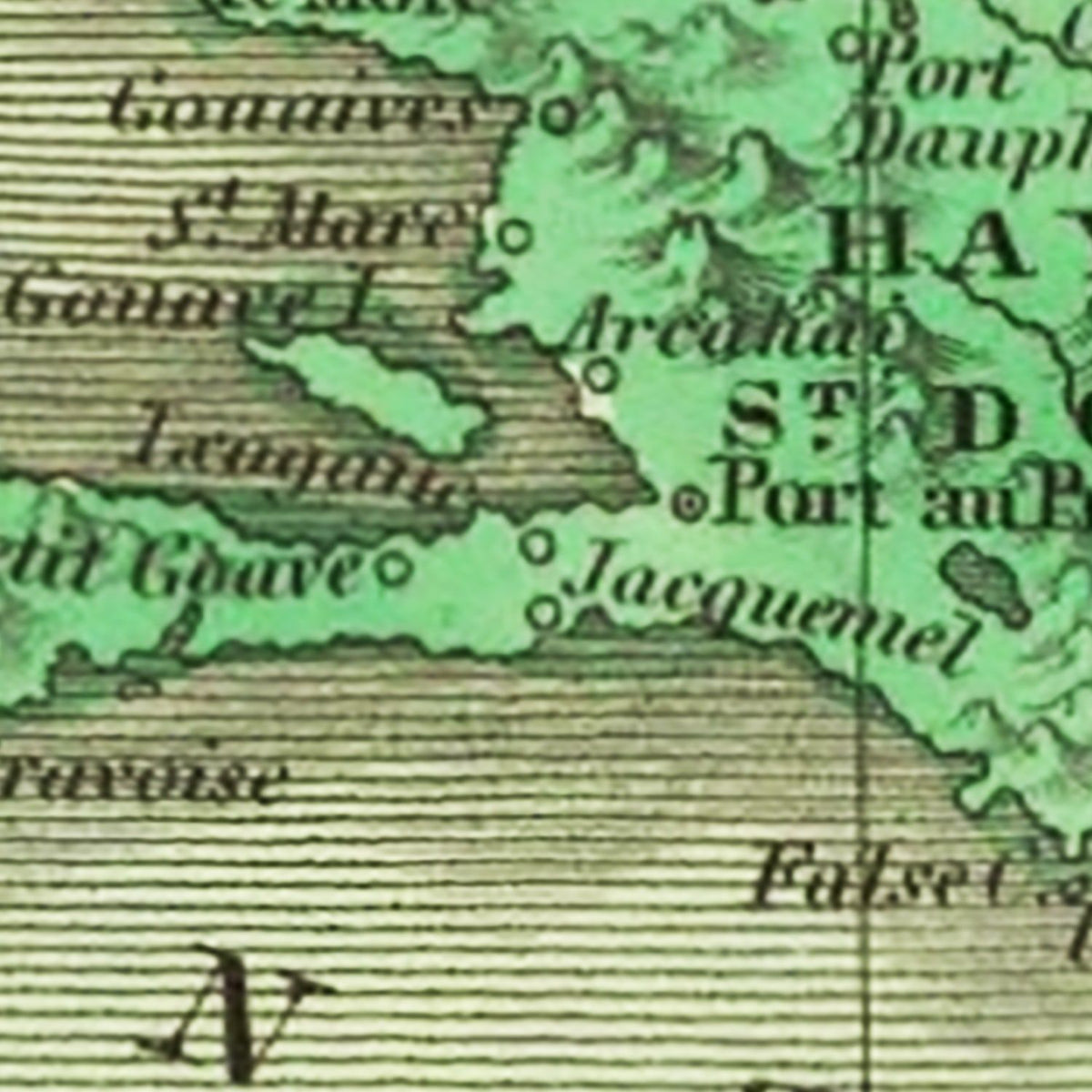 Restored historic details from the 1831 country map of County