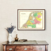 Holland map art