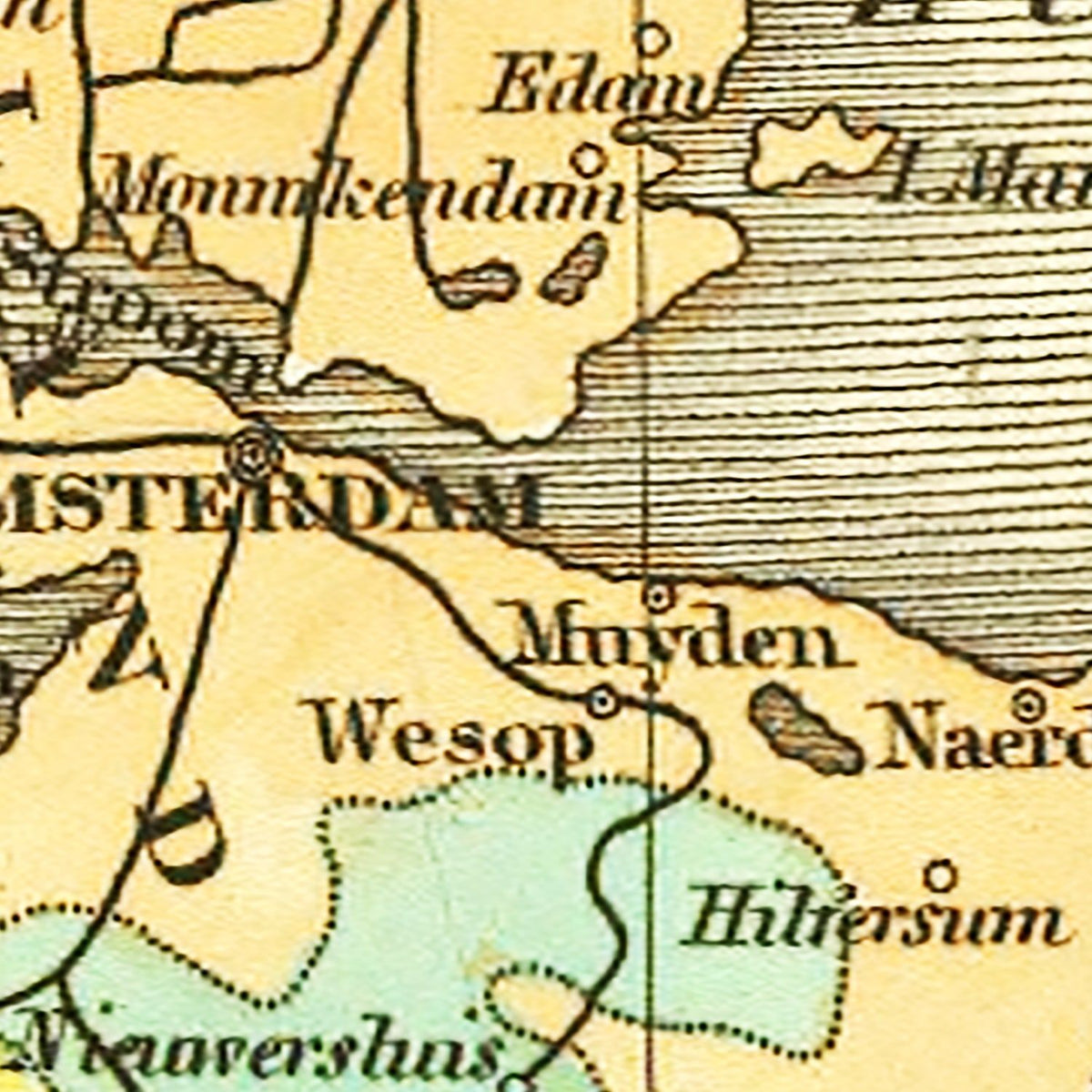 Restored historic details from the 1831 country map of County