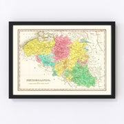 Netherlands Vintage Map 1831