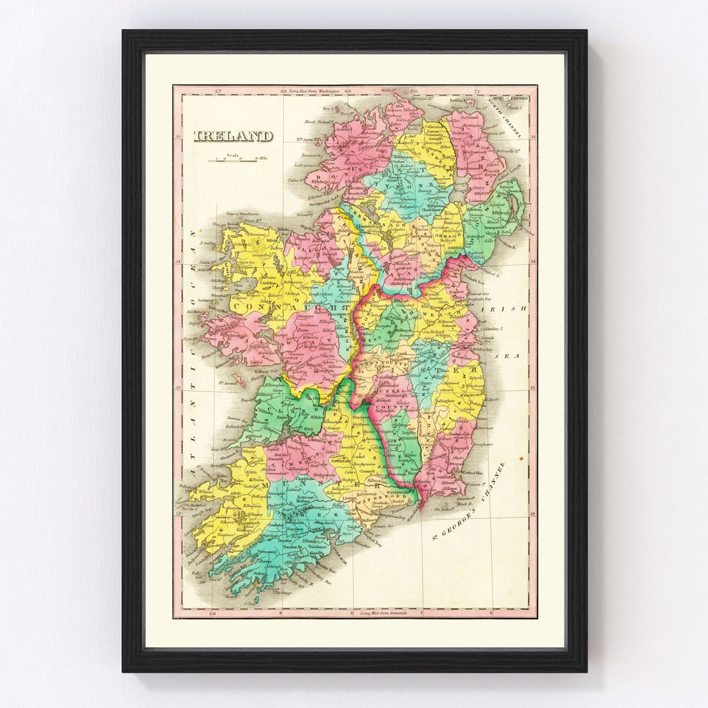Ireland Vintage Map 1831