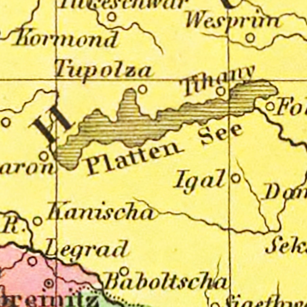 Restored historic details from the 1831 country map of County