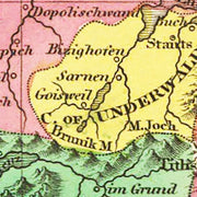 old Switzerland map