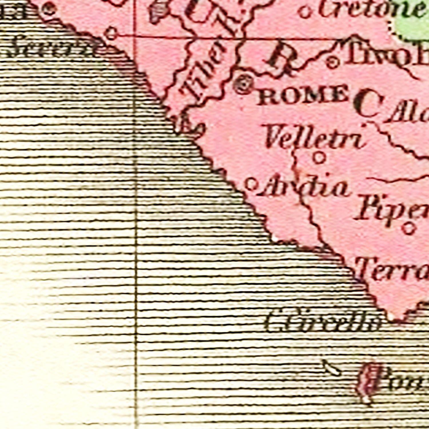 Restored historic details from the 1831 country map of County