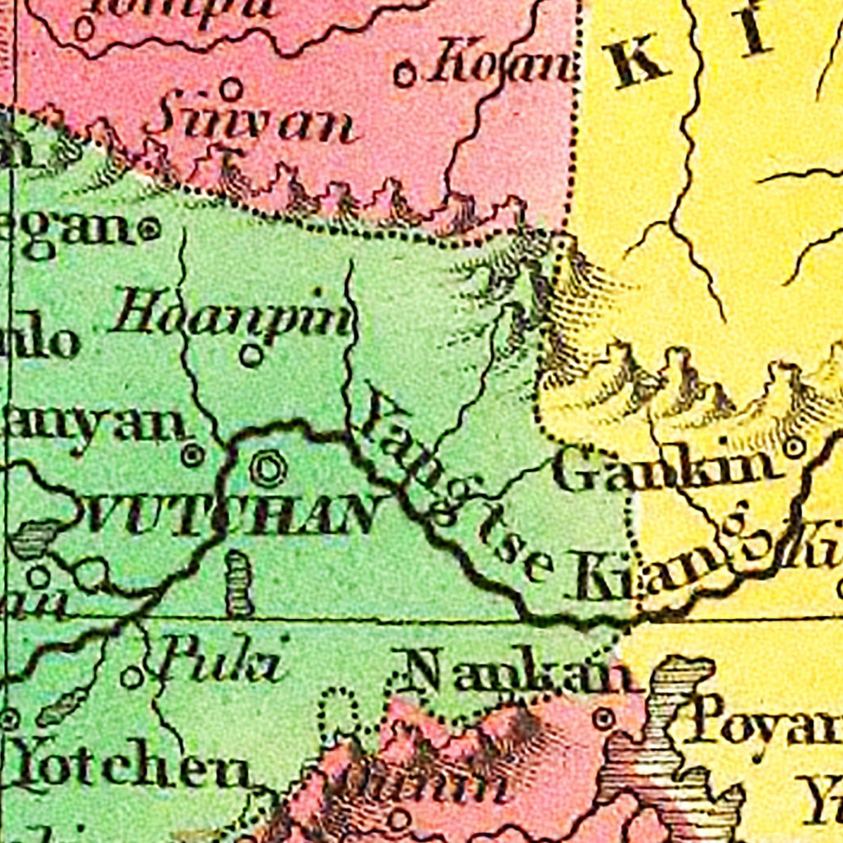 Restored historic details from the 1831 country map of County