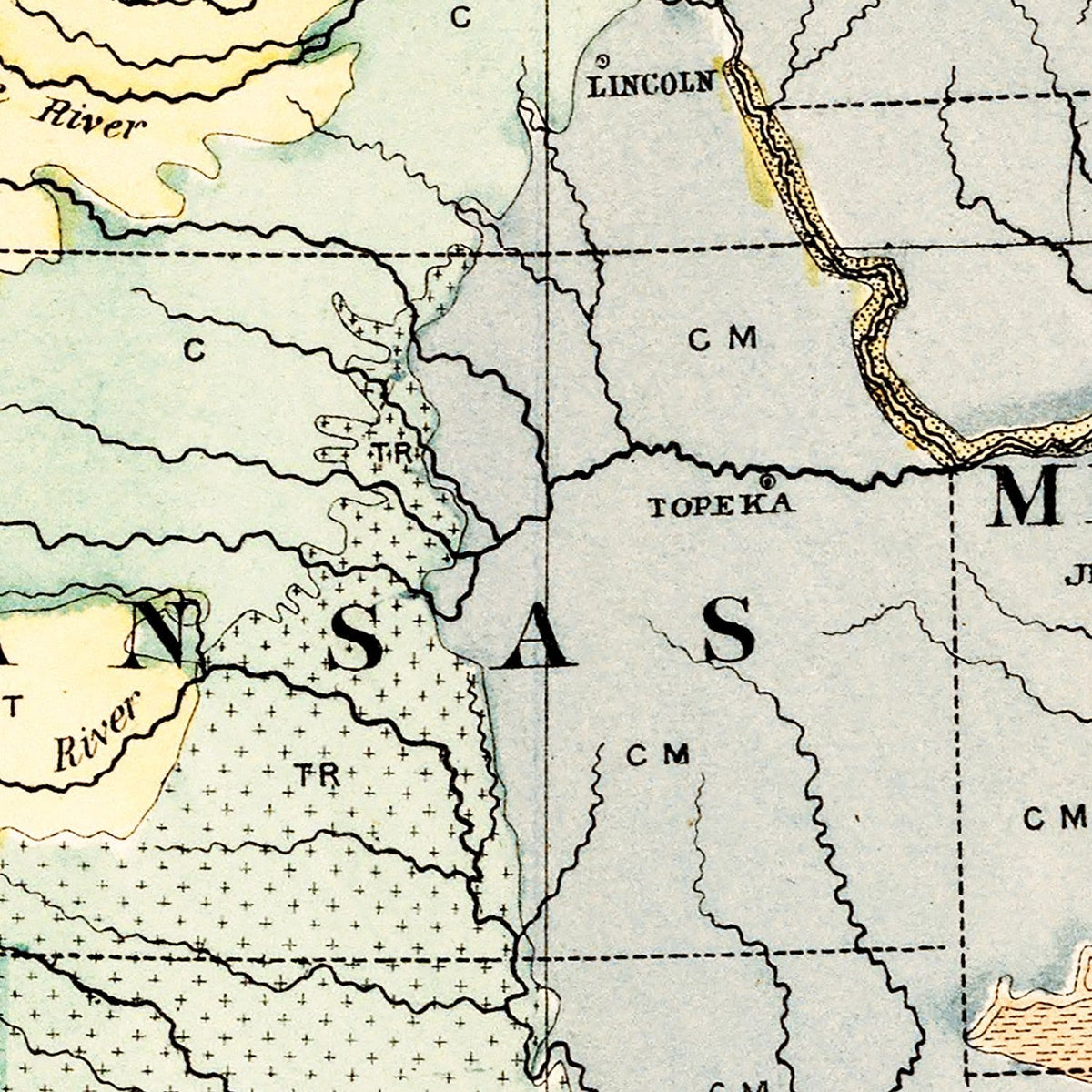 Restored historic details from the 1882 country map of County