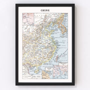 China Vintage Map 1900
